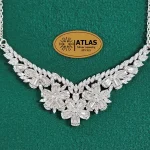 گردنبند سرویس نقره زنانه میکرو مدل SZM3 از نمای نزدیک