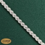 دستبند نقره زنانه جواهری با نگین های برلیان 13.9 گرمی نقره اصل 925 - Image 2