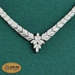 سرویس نقره جواهری زنانه تراش بدون نگین 29.2 گرمی نقره اصل 925 - Image 3