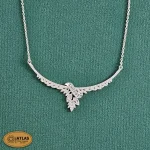 سرویس نقره زنانه میکرو با نگین های برلیان 14.2 گرمی نقره اصل 925 - Image 2