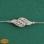 سرویس نقره زنانه میکرو با نگین های برلیان 16.9 گرمی نقره اصل 925 - Image 3