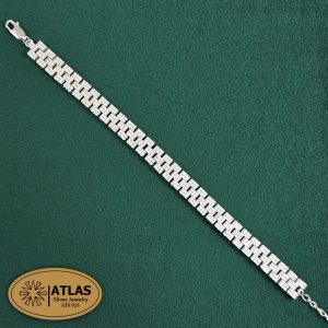 بهترین هدیه عید نوروز برای عروس 45 دستبند نقره زنانه جواهری با نگین های برلیان 15.7 گرمی نقره اصل 925