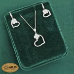 نیمست نقره قلب مدل NM8