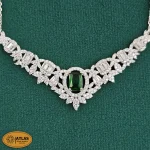 گردنبند سرویس نقره زنانه میکرو مدل SZM17 از نمای نزدیک