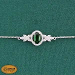 سرویس نقره زنانه میکرو با نگین های برلیان 16.7 گرمی نقره اصل 925 - Image 5