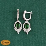 گوشواره سرویس نقره زنانه میکرو مدل SZM17