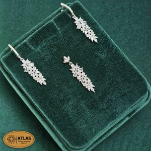 عیار نقره 999 یعنی چه؟ | تفاوت نقره 999 با نقره 925 8 نیم ست نقره جواهری زنانه با نگین های برلیان 7.3 گرمی نقره اصل 925