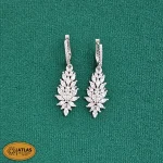 سرویس نقره زنانه میکرو با نگین های برلیان 19.5 گرمی نقره اصل 925 - Image 4