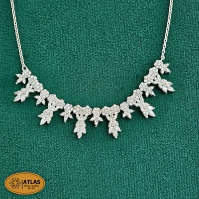 گردنبند سرویس نقره زنانه میکرو مدل SZM25