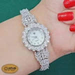 ساعت نقره زنانه مجلسی مدل W45 روی دست