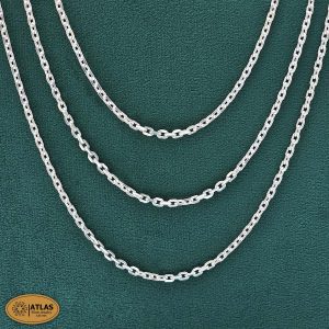 زنجیر نقره مردانه مدل دیپلمات 60سانتی متر 15.7 گرمی نقره اصل 925