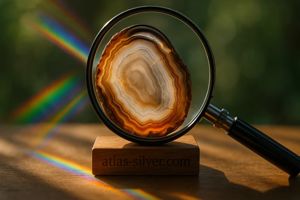 3+ روش مطمئن برای تشخیص سنگ عقیق اصل | فروشگاه نقره اطلس