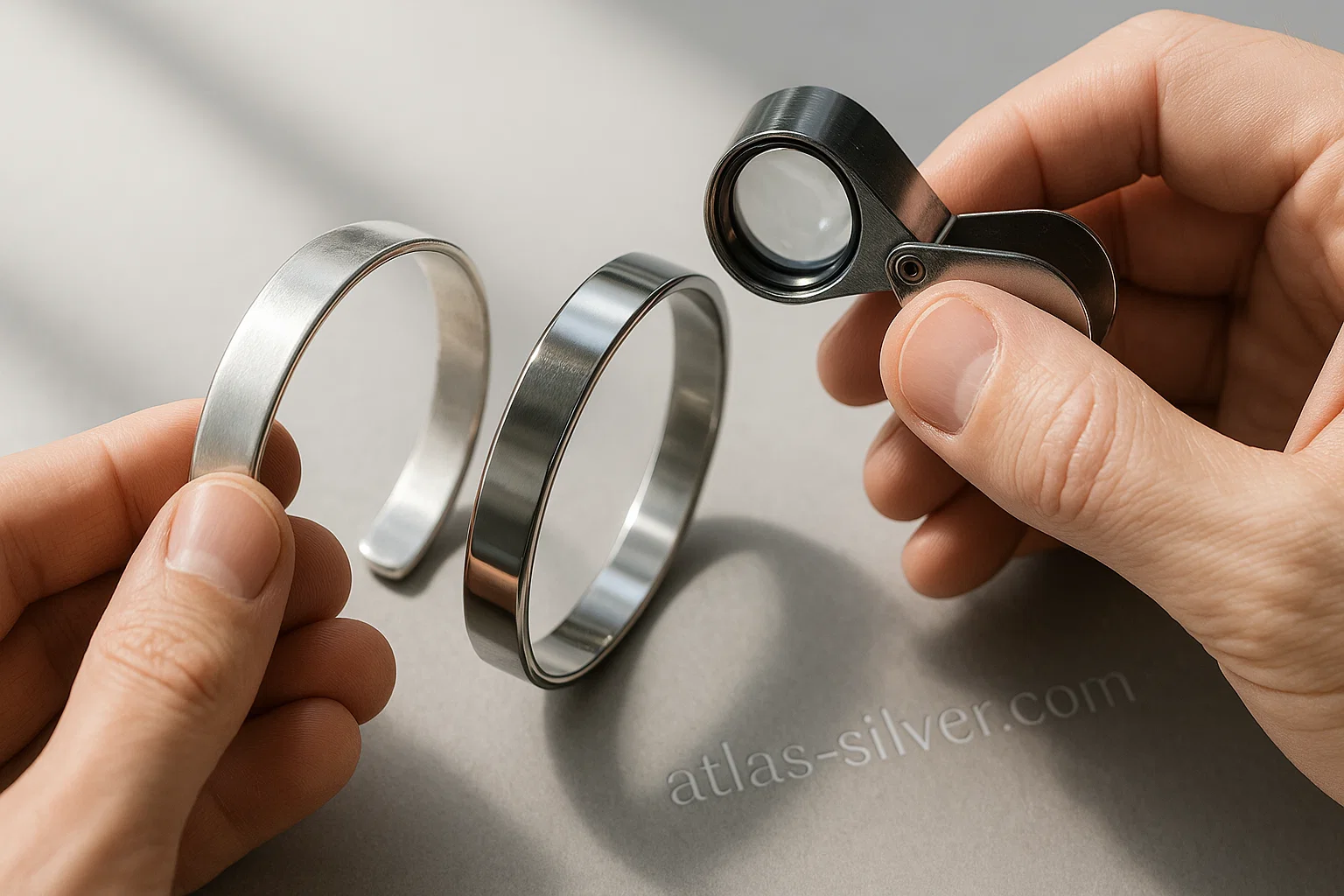 نحوه تشخیص نقره از استیل؛ روش‌های ساده و قطعی | نقره اطلس