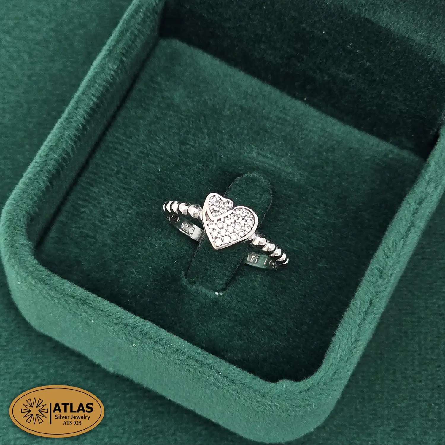 انگشتر نقره پروانه با نگین های برلیان 1.9 گرمی نقره اصل 925