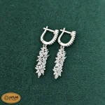 سرویس نقره جواهری زنانه مجلسی نگین های مارکیز و برلیان 31.9 گرمی نقره اصل 925 - Image 4