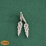 سرویس نقره جواهری زنانه مجلسی با نگین های برلیان و باگت 29.4 گرمی نقره اصل 925 - Image 5