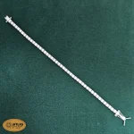 سرویس نقره جواهری زنانه تنیسی با نگین های برلیان 44 گرمی نقره اصل 925 - Image 4