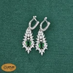 سرویس نقره جواهری زنانه مجلسی با نگین های برلیان و مارکیز 34.1 گرمی نقره اصل 925 - Image 5