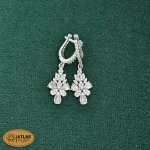 سرویس نقره جواهری زنانه مجلسی با نگین های برلیان ،مارکیز و اشک 33.9 گرمی نقره اصل 925 (کپی) - Image 5