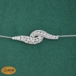 سرویس نقره زنجیری زنانه با نگین های برلیان 25.3 گرمی نقره اصل 925 - Image 4