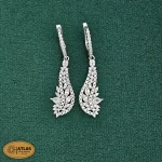 سرویس نقره زنجیری زنانه با نگین های برلیان 25.3 گرمی نقره اصل 925 - Image 5