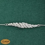 سرویس نقره زنانه زنجیری با نگین های برلیان و مارکیز 20.3 گرمی نقره اصل 925 - Image 4