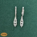 سرویس نقره زنجیری با نگین های برلیان و باگت 15.9 گرمی نقره اصل 925 - Image 4