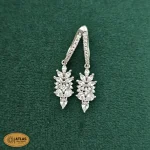 سرویس نقره زنانه میکرو با نگین های برلیان و مارکیز، اشک 16.3 گرمی نقره اصل 925 - Image 5