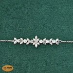 سرویس نقره زنجیری تراش زنانه بدون نگین 15.2 گرمی نقره اصل 925 - Image 3