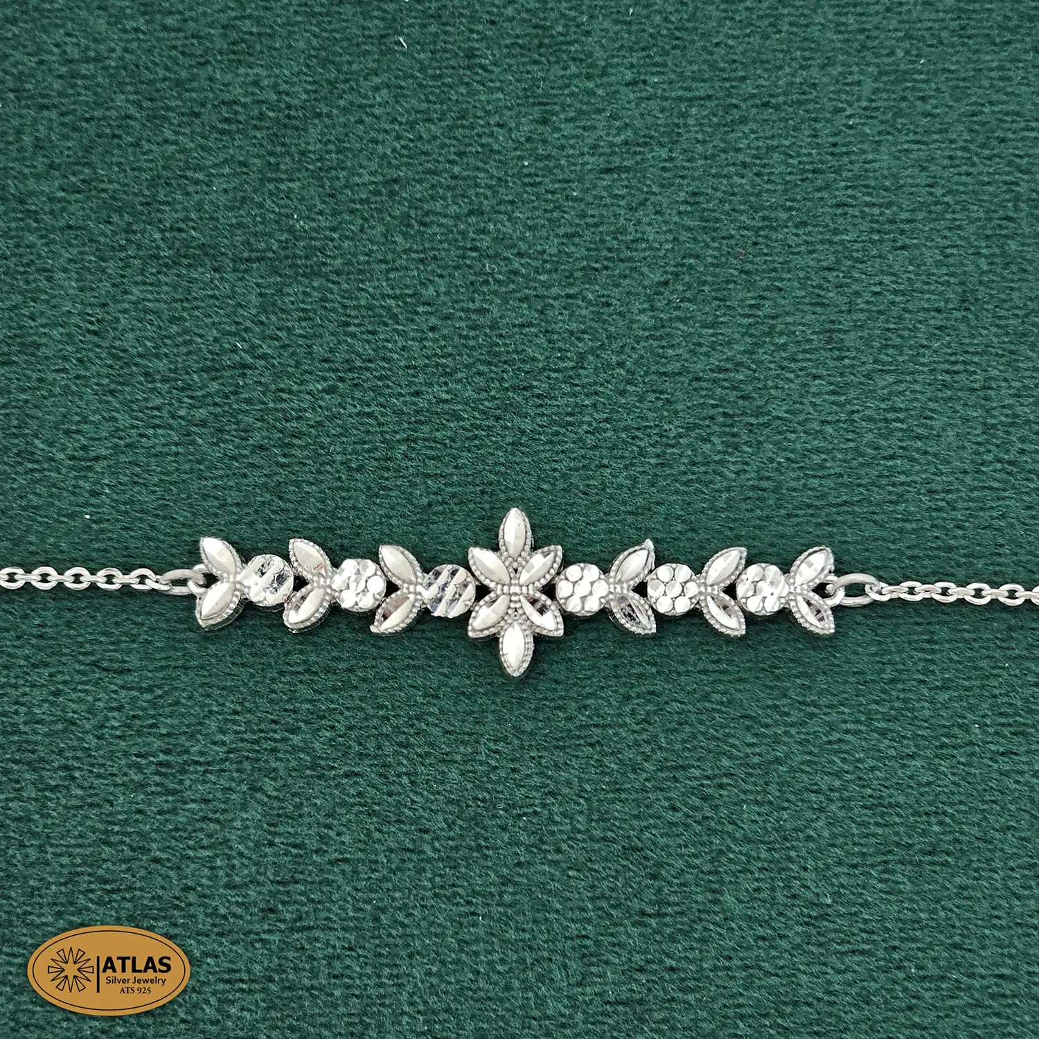 SZT2-2 سرویس نقره زنجیری تراش زنانه بدون نگین 15.2 گرمی نقره اصل 925 - Image 3