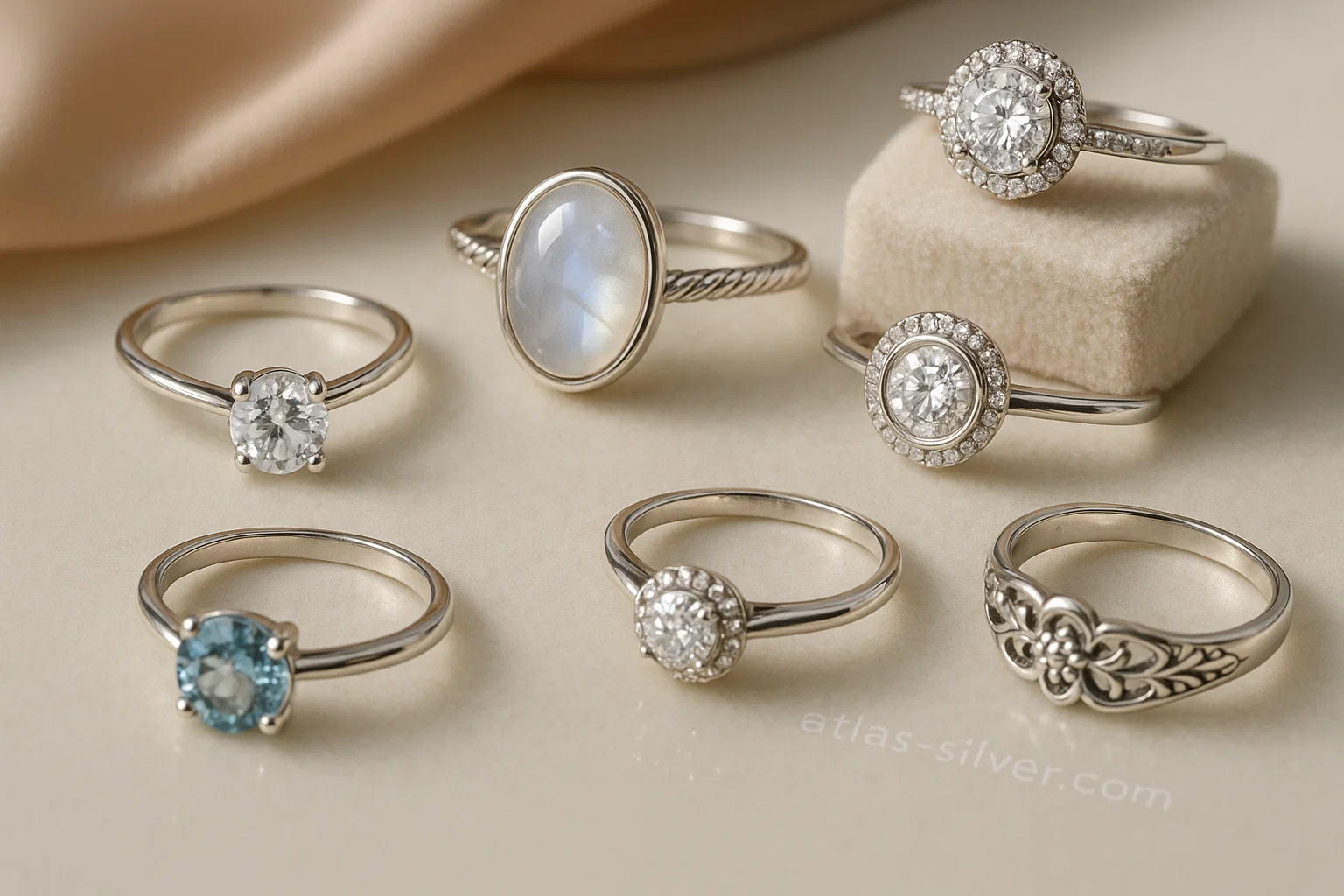 راهنمای خرید انگشتر نقره زنانه | انتخاب انگشتر نقره 925 اصل