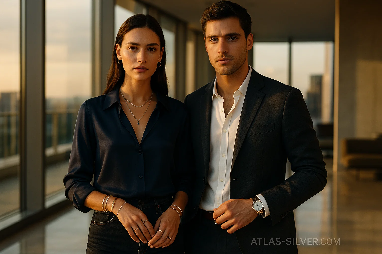 راهنمای ست کردن جواهرات نقره: از صفر تا استایل حرفه‌ای | نقره اطلس