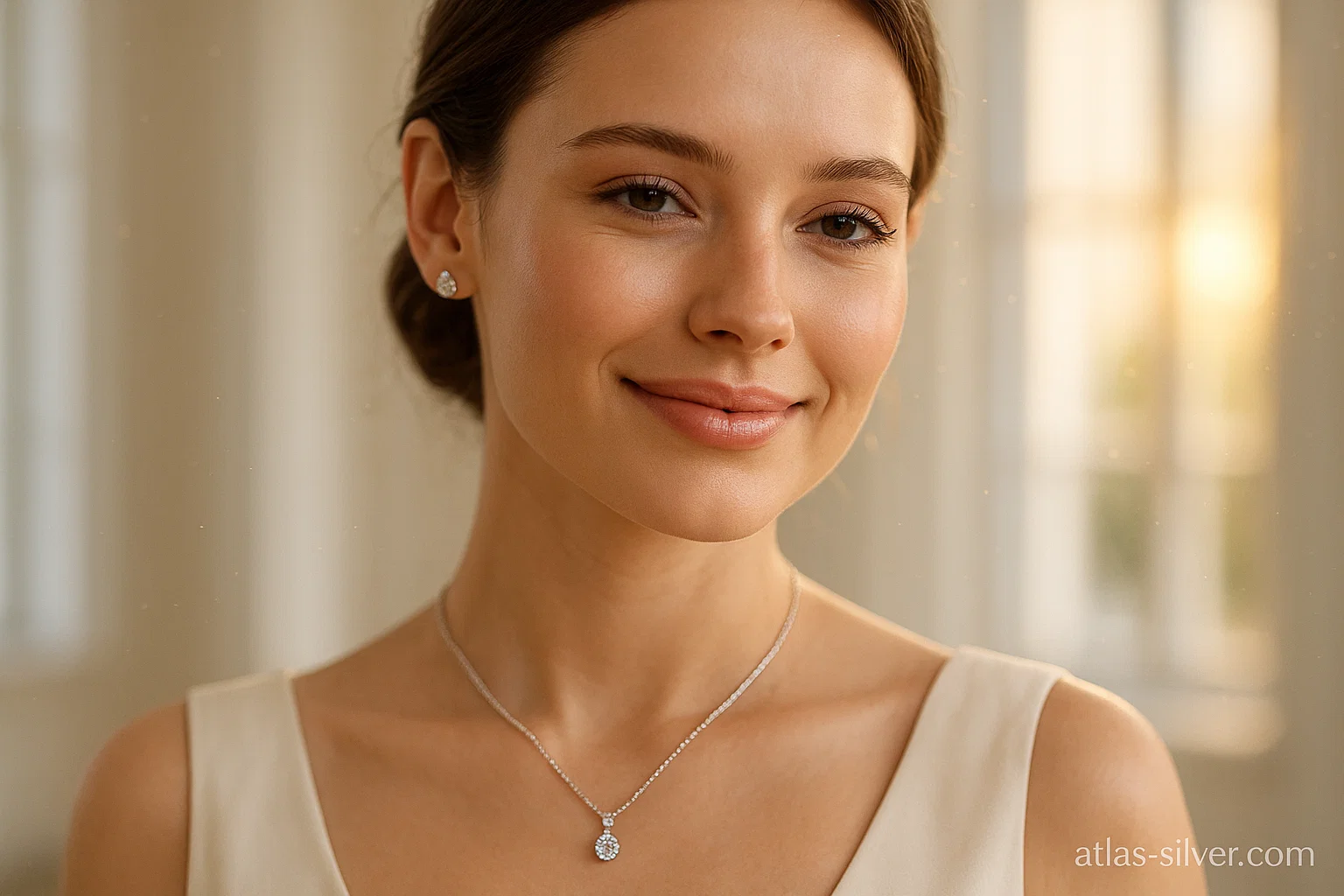 راهنمای خرید نیم ست نقره زنانه و دخترانه + نکات مهم 2 راهنمای خرید نیم ست نقره زنانه جواهری مدل ۱۴۰۴ | نقره اطلس