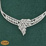 سرویس نقره زنانه میکرو با نگین های برلیان و مارکیز 16.1 گرمی نقره اصل 925 - Image 3