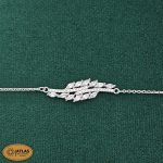 سرویس نقره زنانه میکرو با نگین های برلیان و مارکیز 16.1 گرمی نقره اصل 925 - Image 4