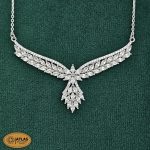 سرویس نقره زنانه میکرو با نگین های برلیان و مارکیز 16.8 گرمی نقره اصل 925 - Image 2