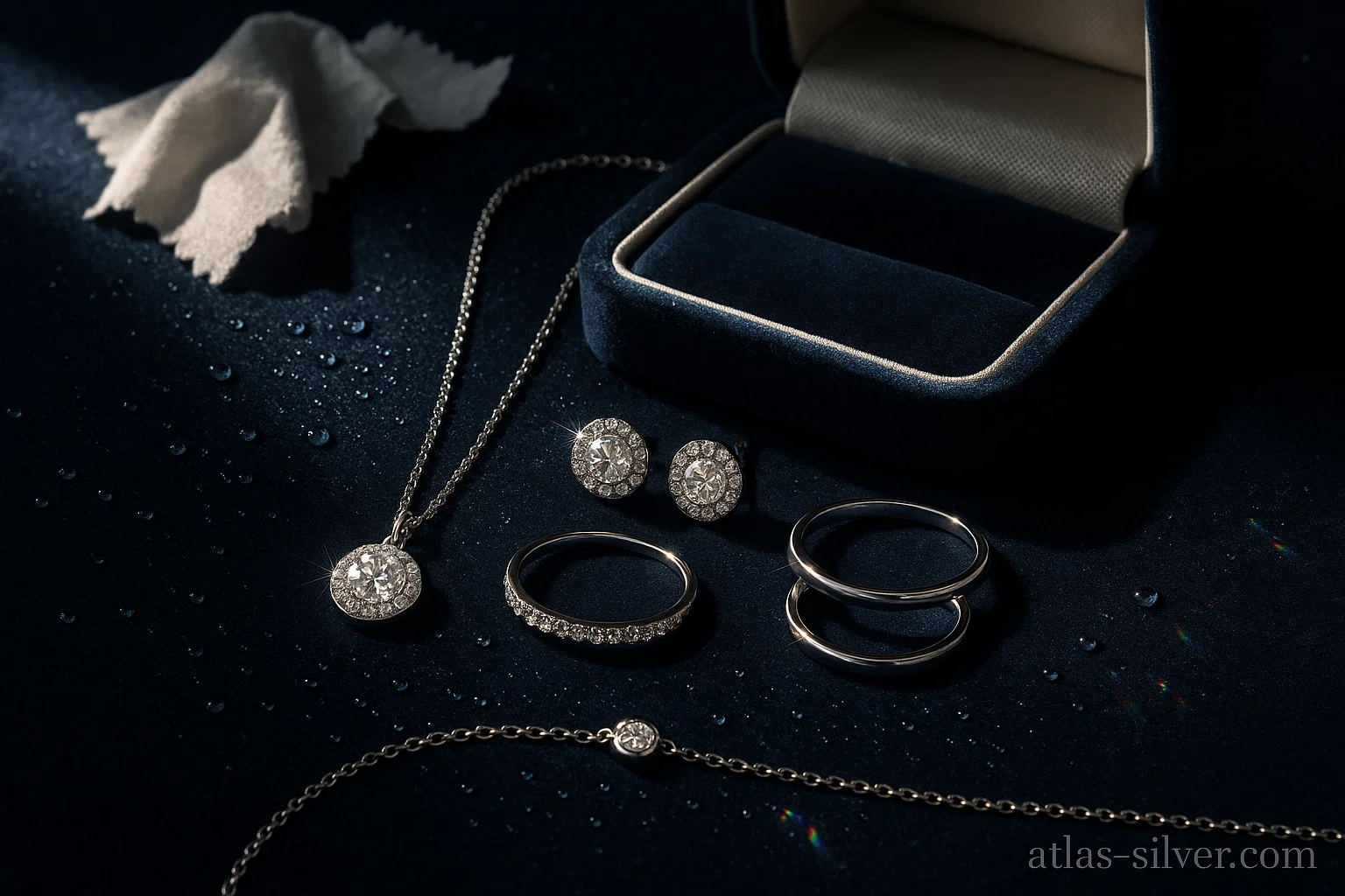 راهنمای نگهداری از زیورآلات نقره + تمیز کردن سریع | نقره اطلس