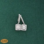 سرویس نقره زنانه میکرو با نگین های برلیان و باگت 21.2 گرمی نقره اصل 925 - Image 5