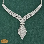 سرویس نقره زنانه میکرو با نگین های برلیان و مارکیز 21.7 گرمی نقره اصل 925 - Image 3