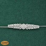 سرویس نقره زنانه میکرو با نگین های برلیان و مارکیز 21.7 گرمی نقره اصل 925 - Image 4