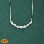 سرویس نقره زنانه میکرو با نگین های برلیان و مارکیز 11.7 گرمی نقره اصل 925 - Image 2
