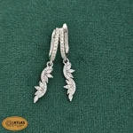 سرویس نقره زنانه میکرو با نگین های برلیان و مارکیز 11.7 گرمی نقره اصل 925 - Image 5