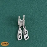 سرویس نقره زنانه میکرو با نگین های برلیان و باگت 14.2 گرمی نقره اصل 925 - Image 5