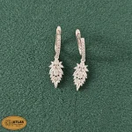 سرویس نقره زنانه میکرو با نگین های برلیان 15.4 گرمی نقره اصل 925 - Image 5