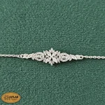 سرویس نقره زنانه میکرو با نگین های برلیان 15.4 گرمی نقره اصل 925 - Image 3