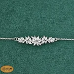 سرویس نقره زنانه میکرو با نگین های برلیان 19.8 گرمی نقره اصل 925 - Image 3