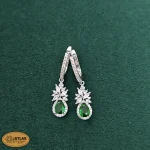 سرویس نقره زنجیری زنانه با نگین های برلیان و اشک 16.5 گرمی نقره اصل 925 - Image 4